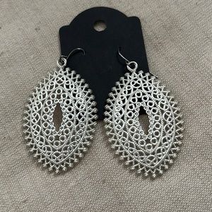 Silver boho earrings